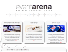 Tablet Screenshot of event-arena.net